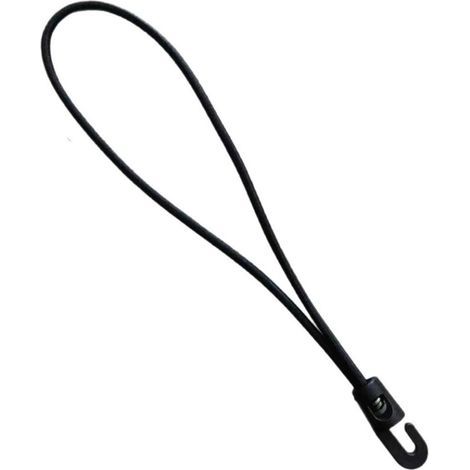 30 cordons élastiques avec crochets, 25 cm, multifonctionnels pour bâches, noirs (1/4)