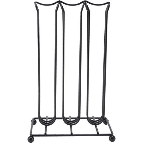 Support à capsules Nespresso en métal noir, range-café vertical pour 42 dosettes, design compact 16x9x27 cm, idéal cuisine