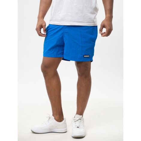 Pantaloncini da bagno sportivi da uomo Jigga Wear Patch, blu, taglia M (1/5)