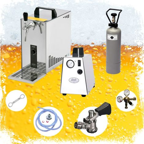 Ensemble complet - Tireuse a biere - PYGMY 25 machine a biere, pompe a biere 1 ligne, 35 litres/h, Green Line, KEG: Type M (1/5)