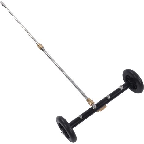 Nettoyeur de châssis haute pression à 4 trous, puissance 1000-4000 PSI, balai à eau avec 2 rallonges, noir (1/5)