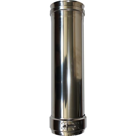 Longueur droite 500 mm simple paroi inox - Ø 150
