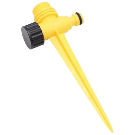Arroseur oscillant réglable avec piquet en plastique - Raccord fileté intérieur 4 pouces et extérieur 6 pouces pour pelouse et jardin