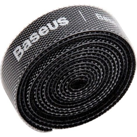 Baseus Kreisförmiges Klett-Organizerband 50 cm - Schwarz