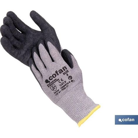 guantes de trabajo cofan ergonómicos resistentes cortes látex