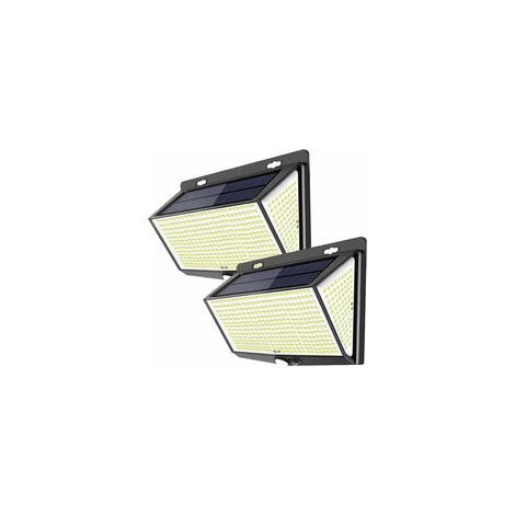 EASYCOMFORT Lot de 2 Lumières Solaires à Détecteur de Mouvement - Éclairage Extérieur IP65 (1/5)