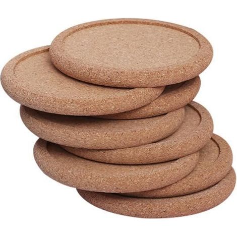 Dessous De Verre En Liège, Sous-verres Ronds Résistants À La Chaleur. Pour Maison, Bar, Restaurant, 10 Pcs Cork Coaster-Ywey (1/4)