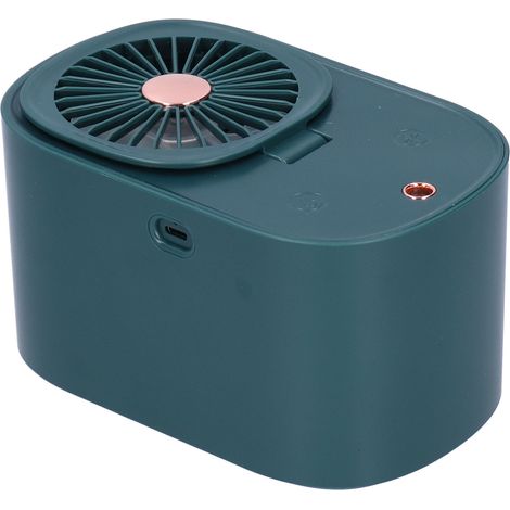 90°-Faltventilator, 2-in-1-Gerät, tragbarer Nebelventilator für Zuhause und Büro, Dunkelblau (1/5)