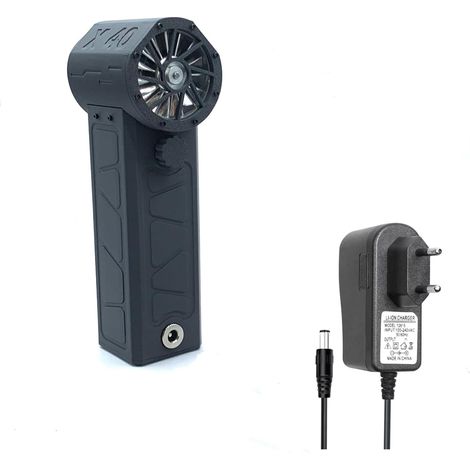 Ventilador portátil X40 Jet de 600 g, potente y de alto empuje, con motor sin escobillas de 40 mm, turboventilador con conducto, ventilador de conducto de alta potencia, soplador de polvo y herramient