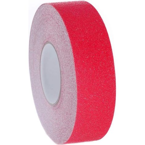 ZOLGINAH [20Mx5cm] Bande Antidérapante adhésive, Forte Adhésif, Ruban Autocollant Anti-dérapante, pour Intérieur et Extérieur, pour la Sécurité au Travail et la Maison. Bande Sécurité, rouge, TKD5035 (1/5)