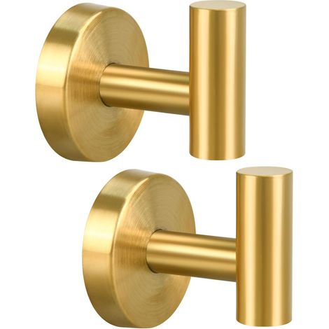 Set mit 2 Handtuchhaken, Kleiderhaken für Badezimmer, Wandhaken aus Edelstahl SUS 304 (1/5)
