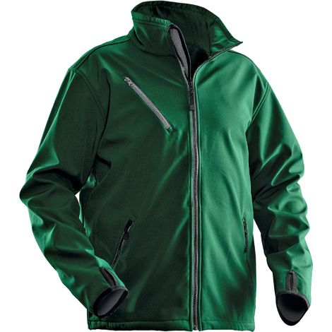 Veste Softshell JOBMAN 1201, vert, Taille XL (1/4)