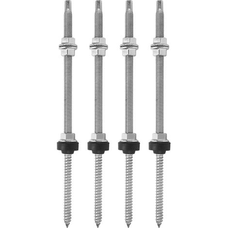 Lot de 4 Vis à Deux Têtes pour Support Solaire en Acier Inoxydable Anti-Rouille Vis de Fixation Solaire pour Montage (1/5)
