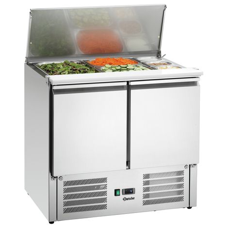 Saladette Réfrigérée 2 Portes avec Couvercle 900T2 - Bartscher