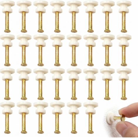 30 Pcs Accroche Tableau sans Percer, Crochet Mural Invisible pour Cadre Photo et Miroir, Fixation Murale sans Trou pour Béton et Bois, Kit de Suspension pour Décoration Maison et Bureau (1/5)