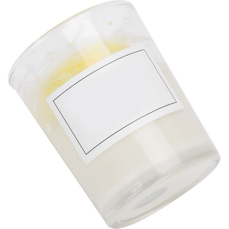Dekoratives Glas für Duftkerzen, ideal für Aromatherapie und Hochzeitsdekorationen, hellgelbe Farbe (1/5)