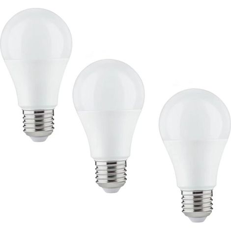 Ampoules LED E27 9W (équivalent 60W) A60 - 810 lumens - Blanc chaud 3000K - Ouverture du faisceau lumineux 200° - Efficacité et économie d'énergie maximales - (Lot de 3) (1/5)