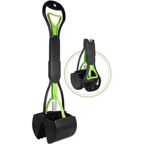 Ramasse-crottes pour chien, pelle à crottes pliable pour chien, ramasse-crottes portable, pince à crottes de chien à grande capacité, pour nettoyer les crottes de chien et de chat, déchets (1/4)