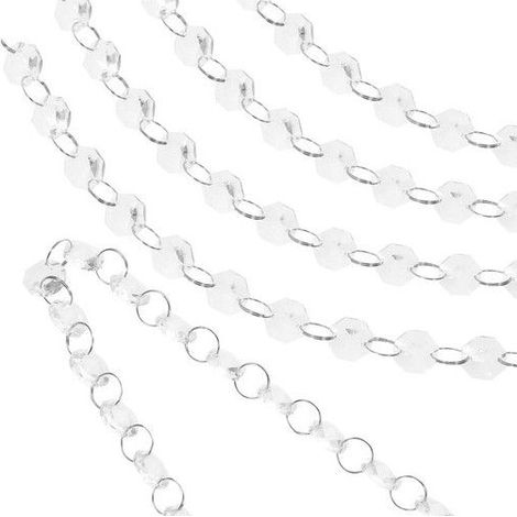 Rideaux de perles en cristal - Lot de 5 pièces - Cristal haute qualité - Effet diamant - Arc-en-ciel lumineux (1/5)