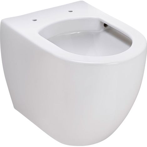 SCHÖNER WOHNEN-Kollektion Wand-WC ANTUS, spülrandlose Keramik Hänge Toilette, Abgang waagerecht, Weiß (1/5)