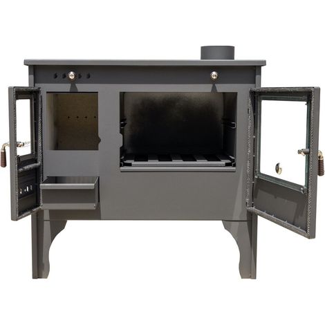 Cocina de Leña Prometey Eco Retro – 7 kW Estilo Vintage, Eficiencia Ecológica y Salida de Humos Izquierda (1/5)