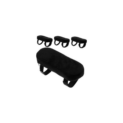 4 Pièces Coussinets Accoudoirs de Bureau Pads Épaissis et Ajustables Coussins Améliorant la Hauteur Housses Lavables Antidérapantes pour Chaise de Bureau et Gaming (1/5)