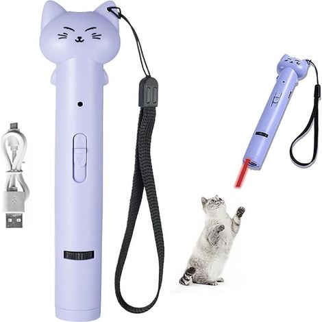 Jouet interactif pour chat avec pointeur laser, rechargeable, pour chatons et chiens. (1/3)