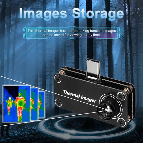 Interface de type C Résolution 32 x 32 Imageur thermique infrarouge multifonction Mesure de la température Téléphone portable pour téléphone portable Android avec fonction OTG. (1/5)