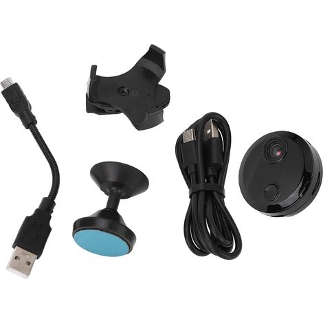 Mini caméra de sécurité sans fil HD 1080P, Vision nocturne à infrarouge, Surveillance IP à distance, pour soins à domicile et bureau (1/5)