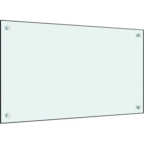 Dosseret de cuisine, Fond de hotte Blanc 70x40 cm Verre trempé WRG941450 DESIGN IN (1/5)