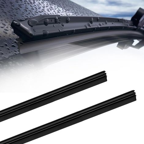 Lot de 2 caoutchoucs de balais d'essuie-glace 800mm universels et coupables (1/5)