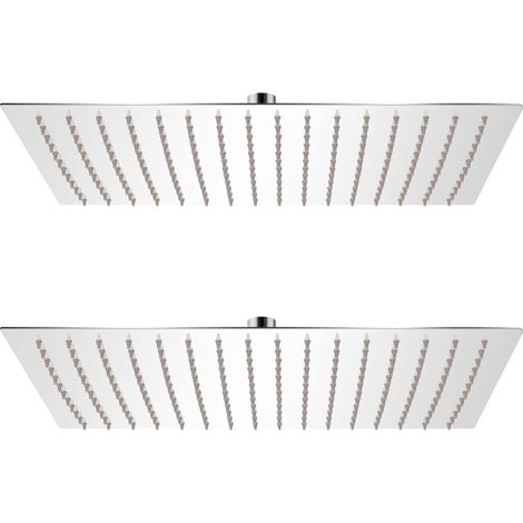 vidaXL Rain Shower Head 2 pcs Stainless Steel 30x40 cm (1/5)