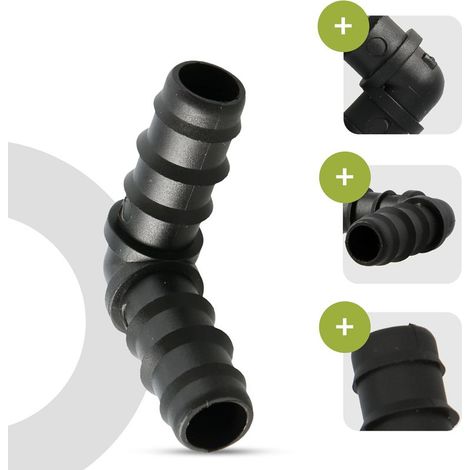 20x Raccord Coude PE 16 ×20 ×25PE Connecteur Angle Tuyau Arrosage Goutte À Goutte Irrigation Jardin Pelouse Fleurs Potager Système Distribution Eau Serre Agriculture (1/5)