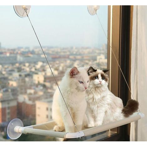couleur Kaki , Hamac De Fentre Chat (54  30 Cm), Chaise Longue De Fentre Pour Chat, Hamac Pour Chat En Bois Massif, Chat De Rebord De Fentre Tran (1/5)