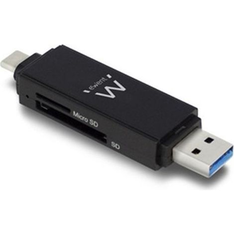 Ewent EW1075 Kartenleser USB 3.2 Gen 1 (3.1 Gen 1) Type-A/Type-C Schwarz (1/5)