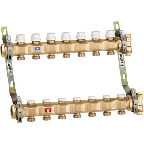 Collettore premontato con attacchi 1 1/4" Caleffi 663 13