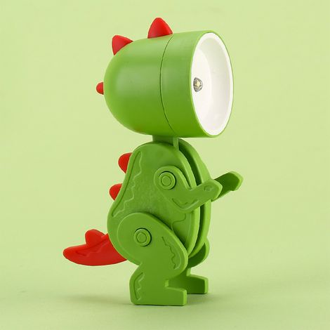 [Lámpara de noche] - Lámpara LED Dino para un sueño suave [Dinosaurio verde ajustable] (1/5)