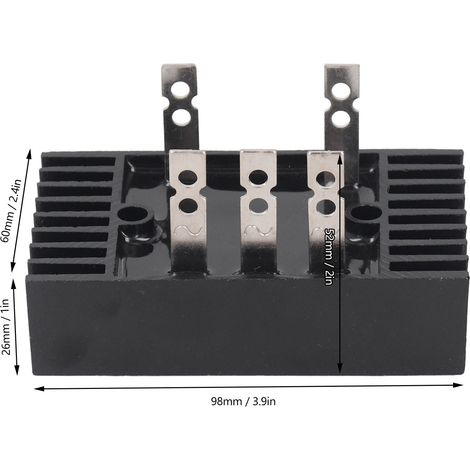 Dreiphasiges 1200V Hochleistungs-Diodenbrückenmodul für die industrielle Automatisierungssteuerung. (1/5)