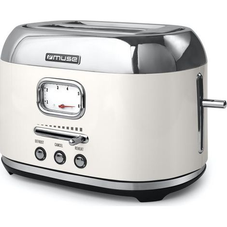 Tostadora 2 ranuras 1000w blanca - MS-120SC - muse - (1/3)
