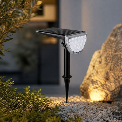 Projecteur Solaire LED IP65 Étanche, Panneau Mono 2.5W, Batterie 1800mAh, Réglable 120°, pour Jardin et Extérieur (1/4)