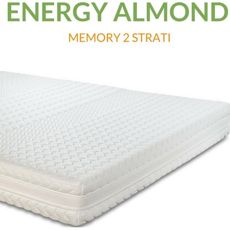 EVERGREENWEB - Materasso Letto Matrimoniale 170x200 alto 20 cm in Memory Foam e Waterfoam Ortopedico con Rivestimento Sfoderabile Lavabile Rigidit… Media H2 Anallergico Antiacaro Traspirante, OFFERTA (1/4)