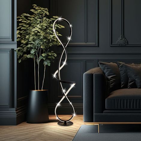 Stehlampe Stehleuchte Designlampe LED Kristallleuchte Wohnzimmerlampe Höhe 132,5 cm