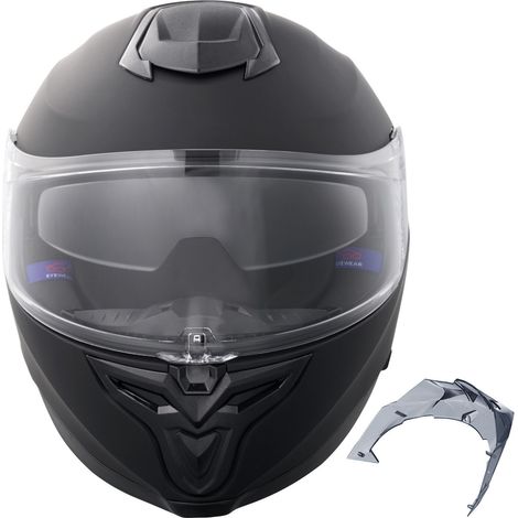 Casque Moto Intégral, ABS Haute Densité, Fente Bluetooth, Écran Interchangeable, Homologué DOT, Confortable, Adulte & Jeune (1/5)