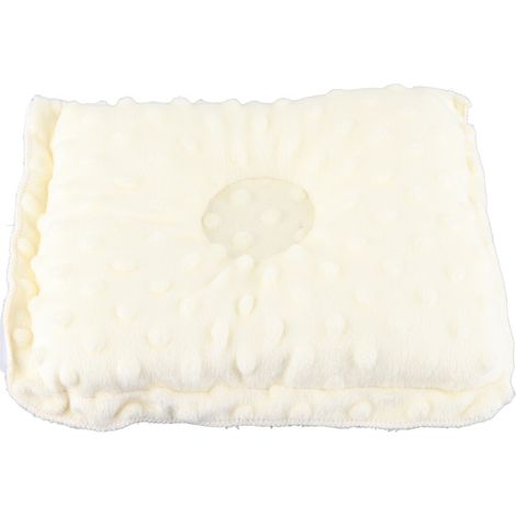 Oreiller bébé professionnel anti-tête plate, soutien doux et respirant pour nourrisson, beige (1/5)