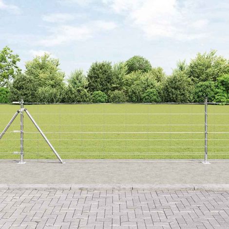 Zaunpfosten Galvanisiert 25 x 0,8 m Stahl