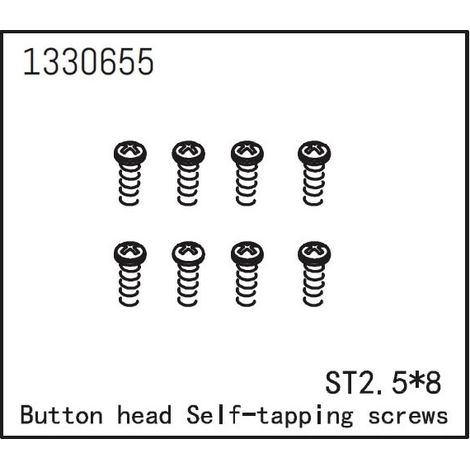 Button Head self-tapping Screws ST2.5x8