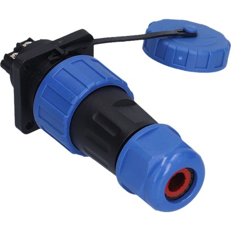 Fiche et prise étanches IP68, sertissage à vis carrée, adaptateur de connecteur pour l'industrie aérospatiale, 250 V 5 broches. (1/5)