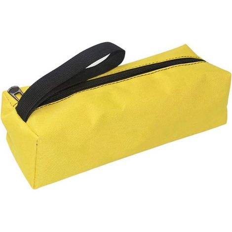 Lntyq Sac à outils à fermeture éclair, pochette multifonctionnelle en tissu Oxford épais, sac de rangement pour petites pièces, outils à main, plombier, électricien (1/5)