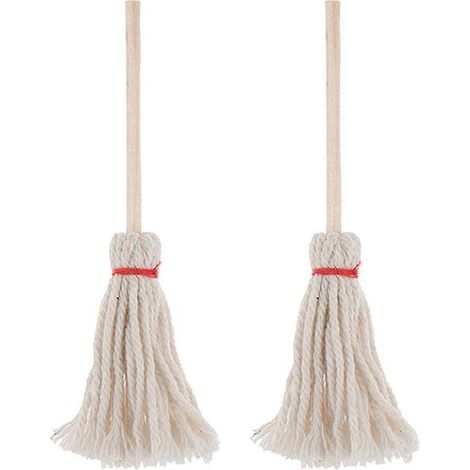 Lot de 2 balais miniatures pour maison de poupée, accessoires photo pour enfants, jouets pour enfants (1/4)