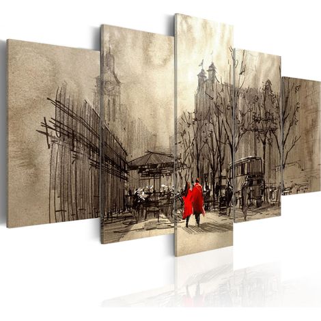 Quadro - Romantic Stroll - 100x50 (1/4)